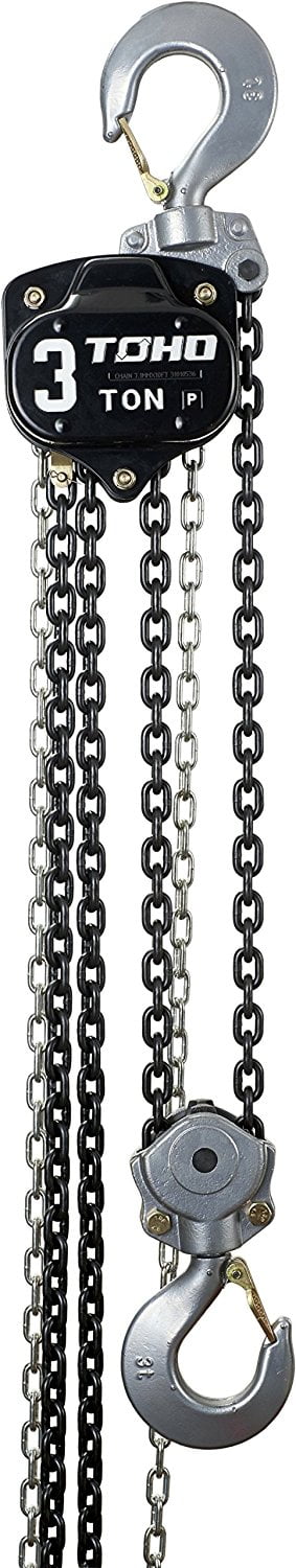 TOHO HSZ-622A OP Chain Block Hoist with Overload Protection 0.5 Ton, 20 Ft. Chain