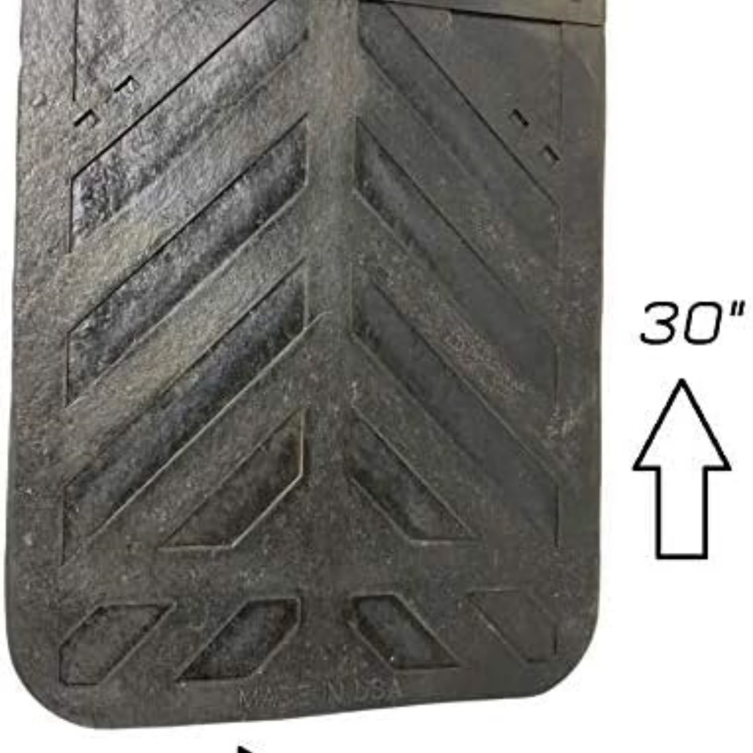 Black Semi Truck and Trailer Mud Flaps ，24" x 30" Heavy Duty Rubber Set of 2