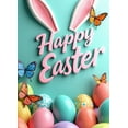 thumbnail image 3 of Easter Bunny Spring Celebration Festive Backdrop Banner Decorations Egg Party Supplies Photography Props Background, 3 of 3