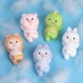 thumbnail image 3 of Animated Resin Figurine Cartoon Anti-wear Decorative Small Animal Miniature Desktop Decor, 3 of 10