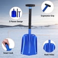thumbnail image 3 of Telescopic Snow Shovel Sport Utility Shovel Retractable Camping Shovel Snow Removal Tool, 3 of 6