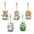 thumbnail image 1 of Llavero con pintura diamantes Arte 5PCS Btafrte colorido Doble Cara, 1 of 9
