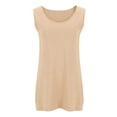 thumbnail image 5 of Admvng Women's Tank Tops Fashion Solid Color Sleeveless V-Neck Tank Top, 5 of 6