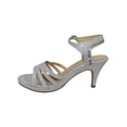 thumbnail image 3 of SANDALIAS TACONES VESTIR LEON  MUJER GLITTER PLATA PIKE 222118 LEON  222118p, 3 of 3