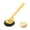 Yellow, variant on Btomtd Stainless Steel Scrubber Cleaning Brush with Handle Replaceable Head for Pots Dishwashing Household Scrub Brush, Yellow