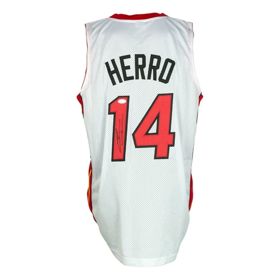 Tyler Herro Miami Signed White Basketball Jersey JSA