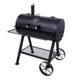 Oklahoma Joe's BBQ Charcoal Barrel Grill with Offset Smoker
