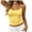 Yellow, variant on Polka Dots Tank Top for Women Teens Girls Cute Summer Tops Y2K Square Neck Camisole Slim Fit Going Out Tops (Light Blue, S)