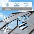 thumbnail image 6 of 10ft x 16ft, Walk-In Polycarbonate Greenhouse with 4 Adjustable Roof Vents, Aluminum Frame, 6 of 7