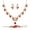 GOLD RED, variant on Women's Jewelry Set: Rhinestone Wedding Necklace, Earrings, and Bracelet Set; Prom Dress Jewelry
