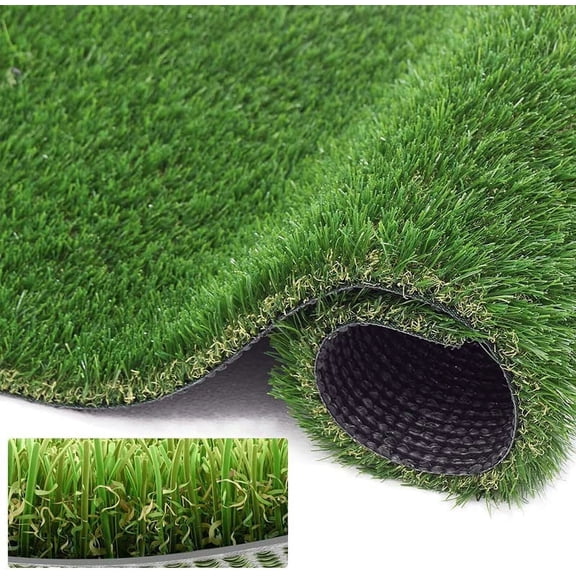 Goasis Lawn Artificial Grass Turf 1.38" Fake Grass Rug 2 x 56 ft for Indoor/Outdoor Garden Lawn