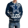 thumbnail image 5 of Football Cowboys Men's Women Vintage 3D Hooded Sweatshirt - All-Season Loose Fit Streetwear, 5 of 6