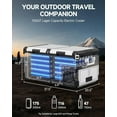 thumbnail image 3 of 12 Volt Car Refrigerator, 100Quart (95L) Dual Zone Car Fridge APP Control, Portable Freezer, -4℉-68℉ RV Electric Cooler 12/24V DC &100-240V AC for Outdoor, Camping, Travel, 3 of 10