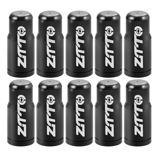 10uds Válvula Tapa Francés Tipo Válvula Neumático Polvo Cubiertas para Bicicleta Negro
