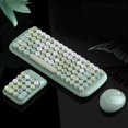 thumbnail image 2 of y ratón inalámbricos, combinación de ratón de inalámbrico de 2,4G, para /Win7/Win8/Win10, Plug , práctico Number Pad numérico verde shamjiam combo de teclado y ratón, 2 of 3