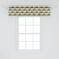 thumbnail image 2 of Ambesonne Tropical Window Valance, Rain Forest Blooms Leaves, 42" x 12", Pink Peach and Green, 2 of 3