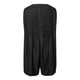 thumbnail image 4 of MKLEKYY Pijama Corto Para Mujer, Informal, Sin Mangas, Con Lazo En La Parte Delantera, De Mezclilla, Mono Corto De Verano, De Mezclilla, Con Bolsillo, 4 of 4