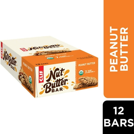 CLIF Nut Butter Bar Peanut Butter Filled Energy Bars, Organic Snack Bars, 12ct