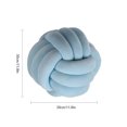 thumbnail image 4 of Monstrate Cojín con nudo de algodón y terciopelo para el hogar, almohada con diseño tejido para sala de estar y habitación de niños Juegos de cama azul, 4 of 6