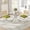 Round Table + Green Chairs, variant on 36" Round Dining Table Set for 4, Silver Stainless Steel Cross Legs, 4 Rattan Velvet Upholstered Chairs, Modern Kitchen for Breakfast Nook