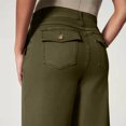 thumbnail image 6 of Juorvia Cropped Dress Pants Women Elastic Waist Pull on Business Casual Ankle Length Straight Slacks with Pockets, 6 of 7