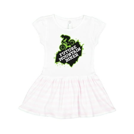 

Inktastic Mountain Biking Future Mountain Biker Gift Toddler Girl Dress