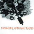 thumbnail image 3 of Wheels-and-Axles-Building-Blocks Set, 90Pcs of Brick Car Vehicle Tires and Chassis Parts Compatible with Major Brand Bricks（Random color of parts）, 3 of 6