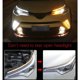 thumbnail image 4 of 2X coches ultrafinos DRL LED luces de circulación diurna conducción flexible señal de giro blanca tira de guía amarilla para montaje de faros, 4 of 4