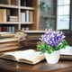 thumbnail image 1 of Ramo de Flores de Simulación para Mesa de Sala de Estar, Arreglo Floral, Decoración de Flores, Jarrón En Maceta, 1 of 6