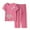 Pink, variant on ibuvkizy Two Piece Sets for Women,Summer Casual Outfit Sets,Women Jogger Outfit Plus Size,Women's Summer Cotton Linen Set Short Sleeve Round Neck Printed Tops Pants Set,Womens Clothing