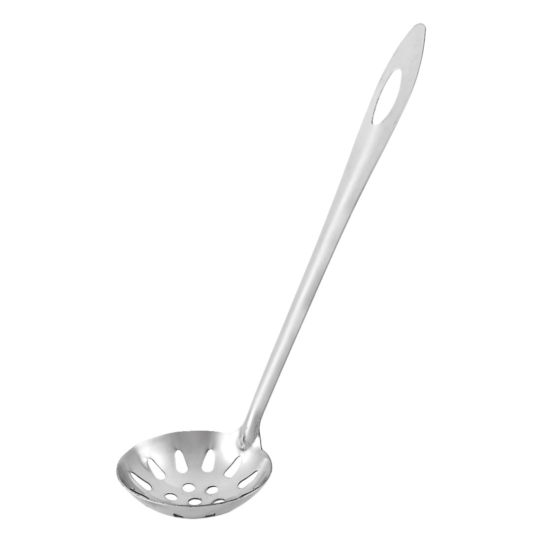 Kitchen Stainless Steel Colander Strainer Perforated Slotted Ladle