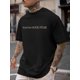 thumbnail image 1 of Men's Casual Short Sleeve Tee - Faith Over Fear T-Shirt with Geometric Pattern, 1 of 5