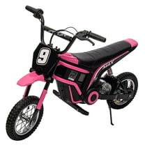 Garvee Electric Kids Dirt Bike, 12V 350W Ride on Motorcycle, High Spped Up to 14.29 MPH, 3-Speed Modes Off-Road Bike for 5-12 Years, Max Weight 135 lbs. (Pink-9)