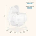 thumbnail image 5 of Dream On Me Lacy, Portable 2-in-1 Bassinet and Cradle-Color:White, 5 of 8
