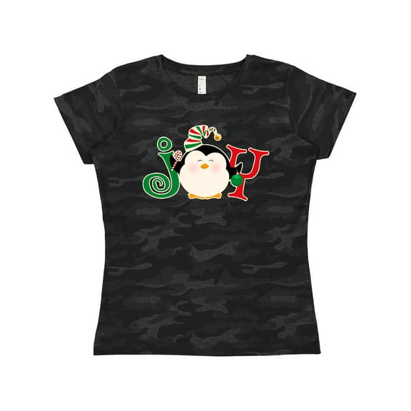 Inktastic Christmas Penguin Joy 2 Women's T-Shirt