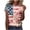 Pink [1], variant on qucoqpe Patriotic 4th of July Shirts for Women Flag Print Crewneck Short Sleeve Independence Day Tops Summer Graphic Tees