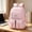 pink, variant on Large Capacity Waterproof Nylon Backpack, Plaid Casual Daypack with Multi-Pockets, Lightweight 3-Way Carry Bookbag for Daily Commute