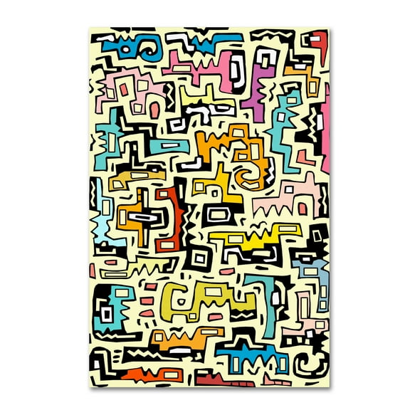 Trademark Fine Art 'Abstract III' Canvas Art by Miguel Balbas