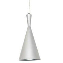 Dainolite 1 Light Pendant,Aluminum - Matte White