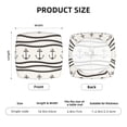 thumbnail image 6 of Balery Anchors and Ropes Stretch Couch Cushion Covers, Individual Sofa Cushion Covers, Soft Chair Sofa Seat Cushion Slipcover with Elastic Bottom Milk Silk-16.9in, 6 of 9