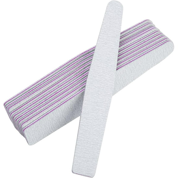 Nail Files, 15Pcs Nail Files Double Sided Emery Boards 100/180 Grit Nail Files & Buffers Natural Artificial Nails Buffer Block Manicure Kit