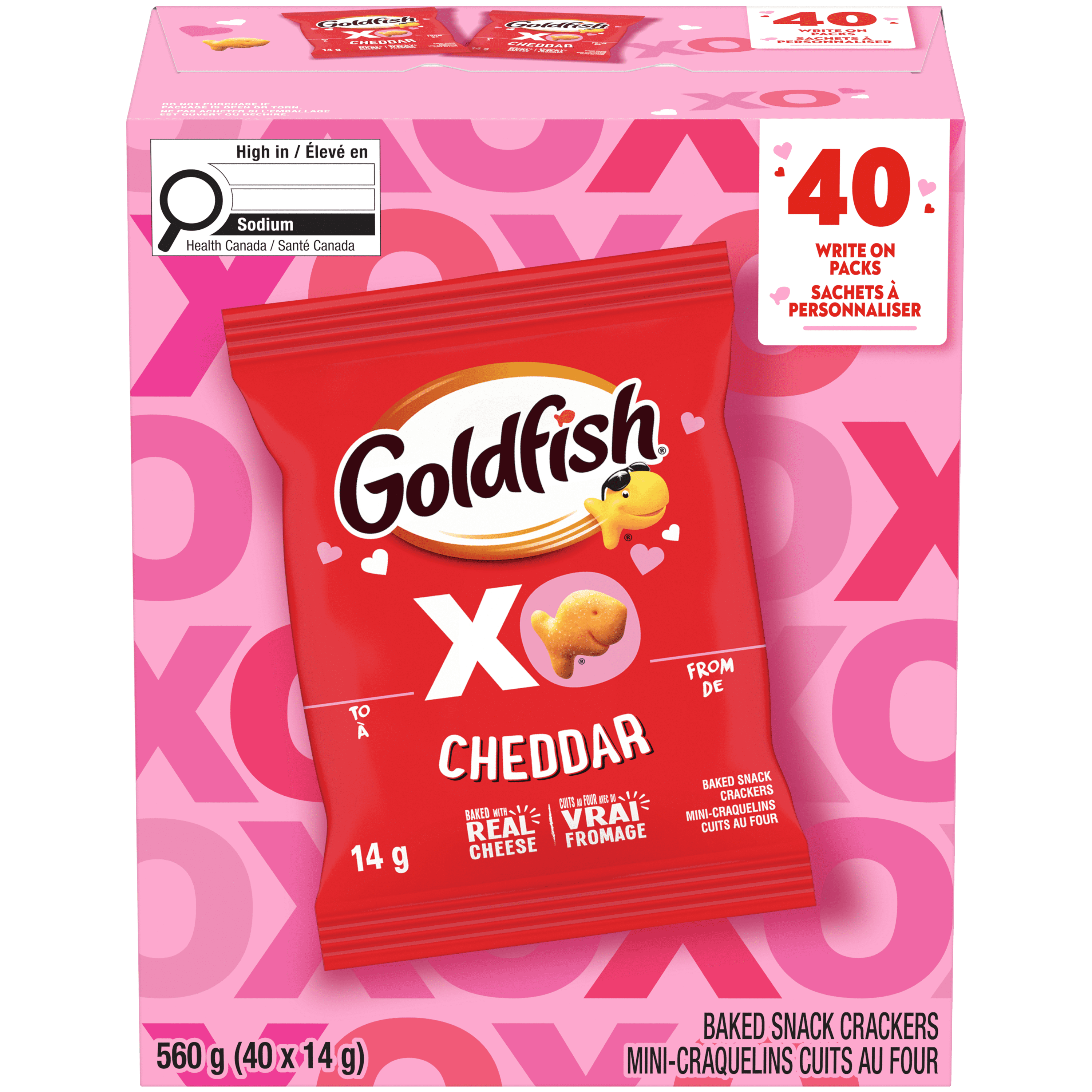 Goldfish® Cheddar Crackers, Valentine's Multipack LTO (40 x 14g)