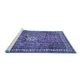 thumbnail image 2 of Ahgly Company Machine Washable Indoor Round Persian Blue Traditional Area Rugs, 4' Round, 2 of 4