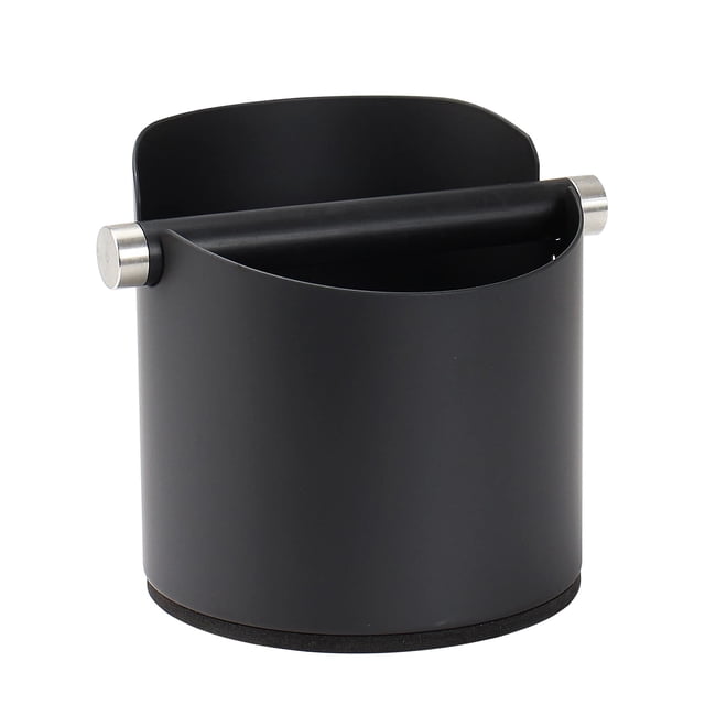 Cafetera DIBTSA de acero inoxidable, grande, 14 cm, negra
