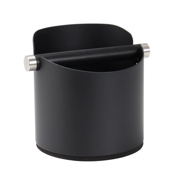 Cafetera DIBTSA de acero inoxidable, grande, 14 cm, negra