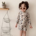 thumbnail image 5 of LYMAYTER 6M-8Y Baby Boy One Piece Swimwear Long Sleeve Quick Dry Print Comfortable for Swimsuits, 5 of 8