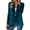 52# Cyan, variant on Fshiont Velvet Blazers for Women Casual Oversized Open Front Long Sleeve Jackets Work Office Business Suit Blazer 2025 Yellow 2XL