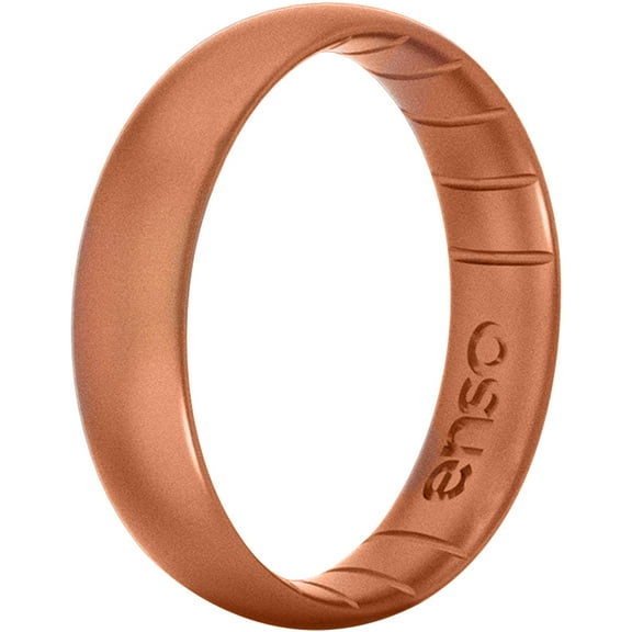 Enso Rings Thin Elements Series Silicone Ring - Copper - 7