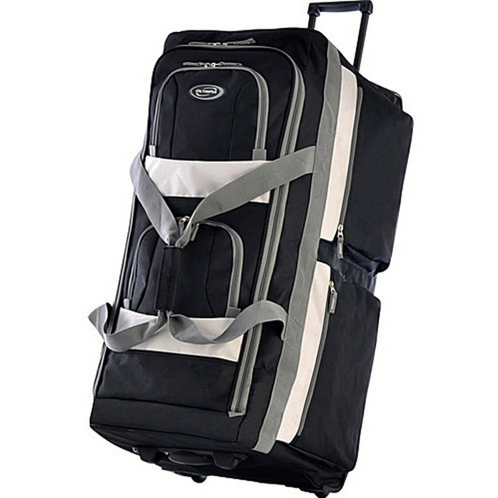 Olympia USA 33" 8 Pocket Rolling Duffel Black