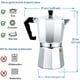 thumbnail image 2 of Italian aluminum espresso coffee maker with transparent cover - 9 cups 450 ml, 2 of 4